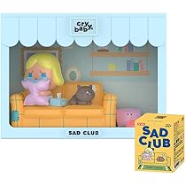 POP MART Crybaby Sad Club ブラインドボックス 8個入り Amazon.co.jp: POP MART Crybaby Sad Clubシリーズシーンセット